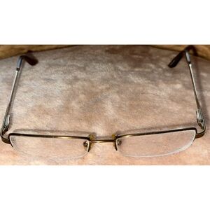 Armani Exchange Gold Rimless Men's Glasses